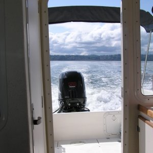 The weather on the way out to Friday Harbor.