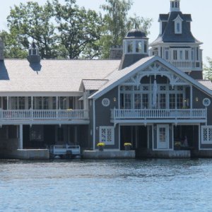 One of many huge house/boathouse in the 1,000 Islands