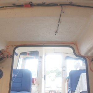 Sea Angel's backside view of momentary wiper control switches. The port switches are wired in parallel. Each switch is wired across/parallel to their main respective wiper switch.
