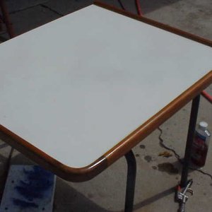 (SEA3PO) Teak trim around table