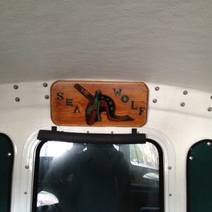 Media 'Sea Wolf sign. Made by Duayne Mckinney' in album 'My home away from home in Brookings'