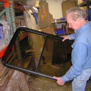(Pat Anderson) Dave Shows Off Helm Side Window