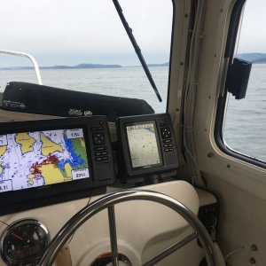 Always a good sign to see water like this exiting Guemes Channel