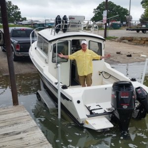 First launch, Lake Murray OK