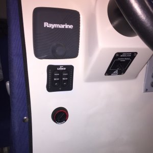 Rheostat located just below trim tab switches