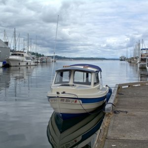 Media 'Small boat, Big ambition' in album 'Heading south down Pickering Passage from Jarrell Cove'