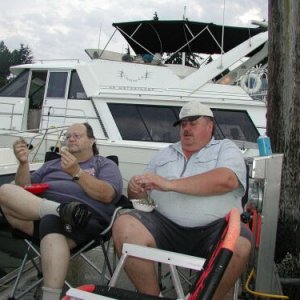 Jimmy and Roger with Clams!