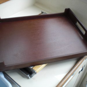 When removed for Wallas cooking, the PaperStone countertop flips over and doubles as a tray.