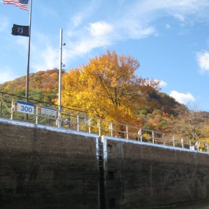 Heading into the locks.