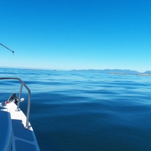 Heading for the Bunsbys and the Acous Peninsula.