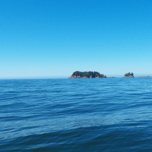 Still incredibly calm, but I'm watching that fog bank five miles out.
