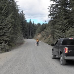 The road was closed at one point, but we were assured that it would be opened soon and it was.
