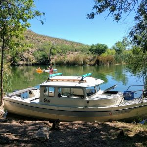 Spent a couple of nights at our local pond (Pondagonia, as we so loving call it). Got 2 boat-in camp sites and shuttled about 20 people, and their gear, to the sites for 4th of July weekend. It was HOT and buggy but we all survived.