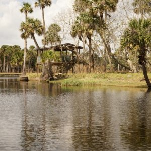 Kayak and hiking shelter on the Econlockhatchee