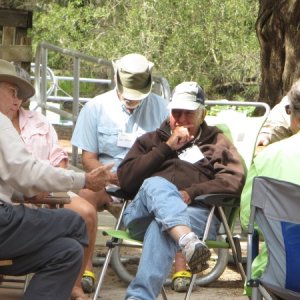 Dr.Bob imparting some wisdom and experience