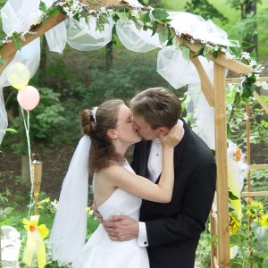 From our wedding in our back yard.