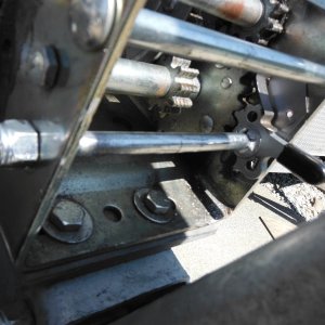Media 'The bolt now goes completely through the winch adding much needed strength/rigidity and a slip nut holds the ratchet assembly in place.' in album 'Bench ratchet assembly'
