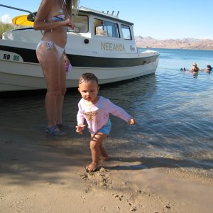 Skylar ..where are my sand toys??