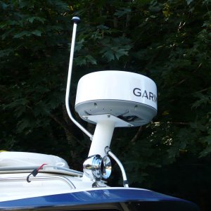 radar
home made stand with anchor lite post through the stand.