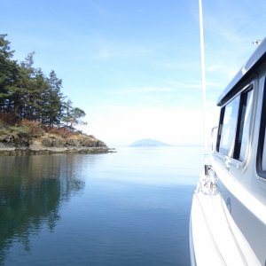 Anchored out at Saddlebag Island, listening to football game