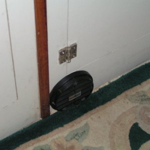 Media '(Dora~Jean) Cold air return register, fixed vanes angled downward.' in album 'Wallas 1300 Installation'