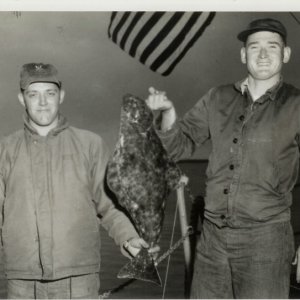 Arnold Huff and Charlie Groves In alaska  in USN