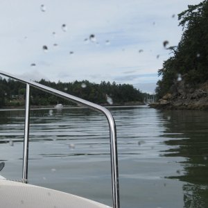entering Silva Bay from south narrow cut