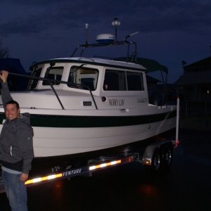 Bon Voyage! 12/12/14 -  Off to a new home port with a new owner.