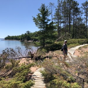 Media 'Julian Bay Hike Beach' in album '!st Overnight Trip - Stockton Island - Presque Isle Bay'