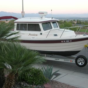 At home being readied for her next voyage...
