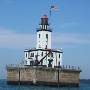 Detour Light. Lake Huron entrance to the St. Marys River