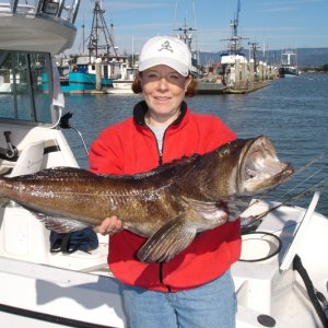 Ling cod and the old Reef Madness (the boat not the angler)