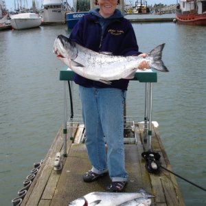 Margaret with days catch 6/24/07