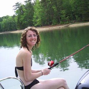 Media 'Kim not catching any fish' in album 'C-Pearl home at Lake Martin'