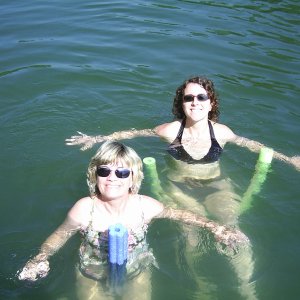 Cathy & Kim noodling