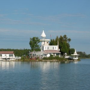 Dollar Island near Cedarvill, Michigan, Entire island is the home