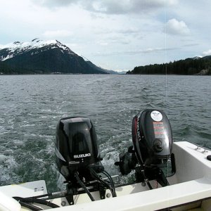 Media 'Mendenhall Bar channel markers' in album 'View of Mendenhall Glacier from Fritz Cove (North Douglas boat ramp).'