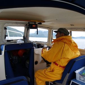 Del at the helm