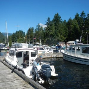 Arrival at Pender Harbour