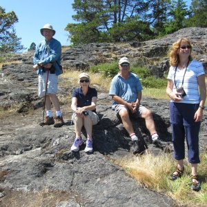 We made it up Pender Hill! Ian, Jackie (Sea Sprite) Martin, Andrea (Nomad)