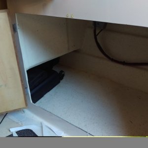 Under galley sink before