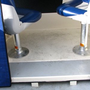 Media 'Extension of raised deck comes back to even with the cabin enclosure.' in album 'New sunbrella cover'