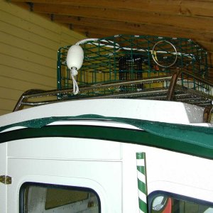 New Cargo rack with crab pot.