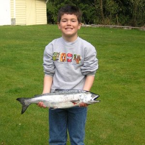 (Mason C. Bailey) Mason with Blackmouth off Everett, 3/6/05