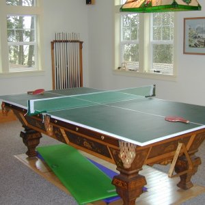 Media 'Mason wanted more action then pool, so we made the Ping Pong Table 2011' in album 'Drawers under the front seat.'