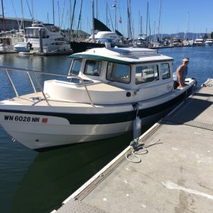 First dip at Squalicum Harbor