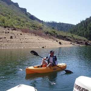 Charlie doing a bit of kayaking