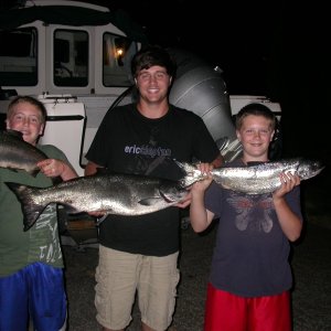 Jeff Head Success.  fish caught on white hootchie down 90' and cookies & cream 4.0 kingfisher spoon down 135-160'.