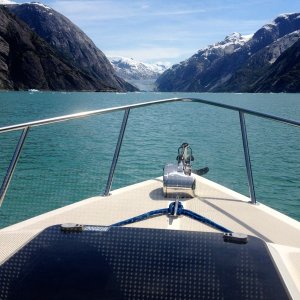 Media 'Narrow passage on way to Dawes Glacier' in album 'Round Islet outside of Endicott Arm entrance'