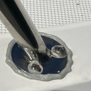 First torque.  ?Bed-IT? tape squishing out.